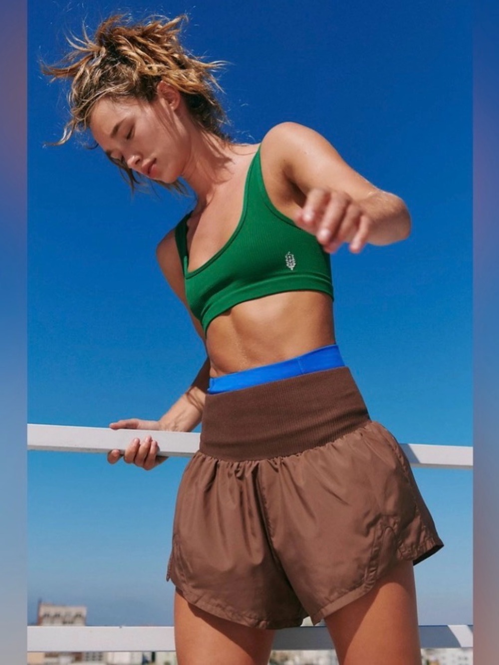 NWOT FP Movement Carpe Diem Brown Shorts Free People SOLD OUT!